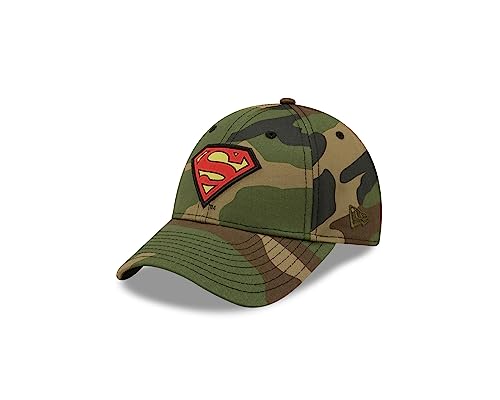 New Era Superman DC Character Logo Woodland Camouflage 9Forty Adjustable Kids Cap - Youth von New Era