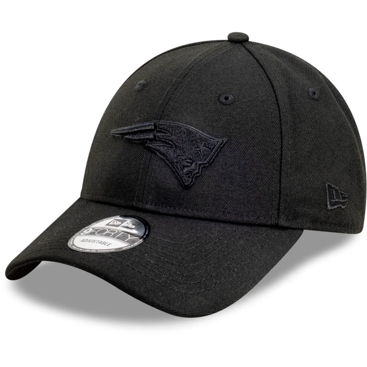 New Era 9Forty Snapback Cap FULL BLACK New England Patriots von New Era