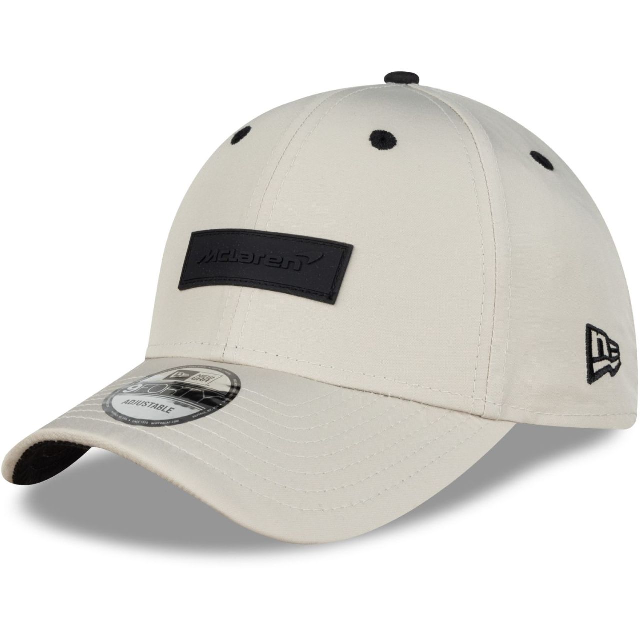 New Era 9Forty Snapback Cap - RUBBER PATCH McLaren stone New Era 9Forty Snapback Cap - RUBBER PATCH McLaren stone von New Era
