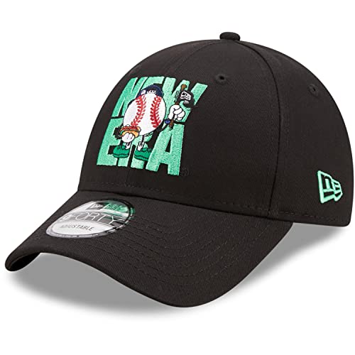 New Era 9Forty Strapback Cap - Baseball Patch schwarz von New Era