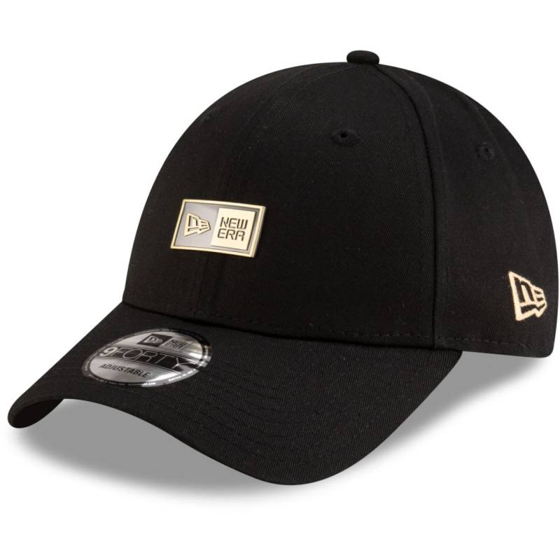 New Era 9Forty Strapback Cap - METAL BADGE schwarz von New Era