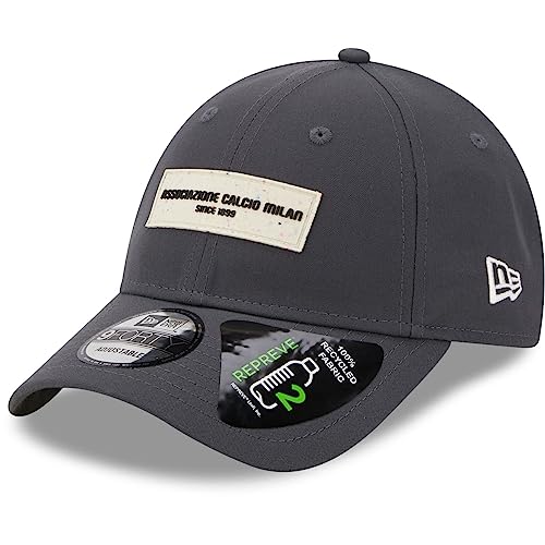 New Era 9Forty Strapback Cap - Repreve AC Mailand Charcoal von New Era