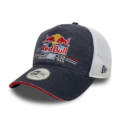 New Era 9Forty Trucker Reedition Red Bull F1 Racing Trucker Baseballkappe für Erwachsene, Dunkelblau von New Era