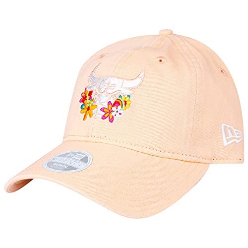New Era 9Twenty Damen Cap - NBA Chicago Bulls Flower Peach von New Era
