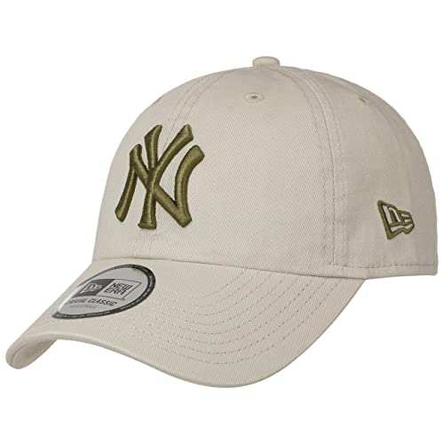 New Era 9Twenty League ESS CSCL Yankees Cap Basecap Baseballcap Damen/Herren - Metallschnalle, mit Schirm Winter Herbst Frühjahr Sommer Frühling-Sommer Herbst-Winter - One Size Hellbeige von New Era