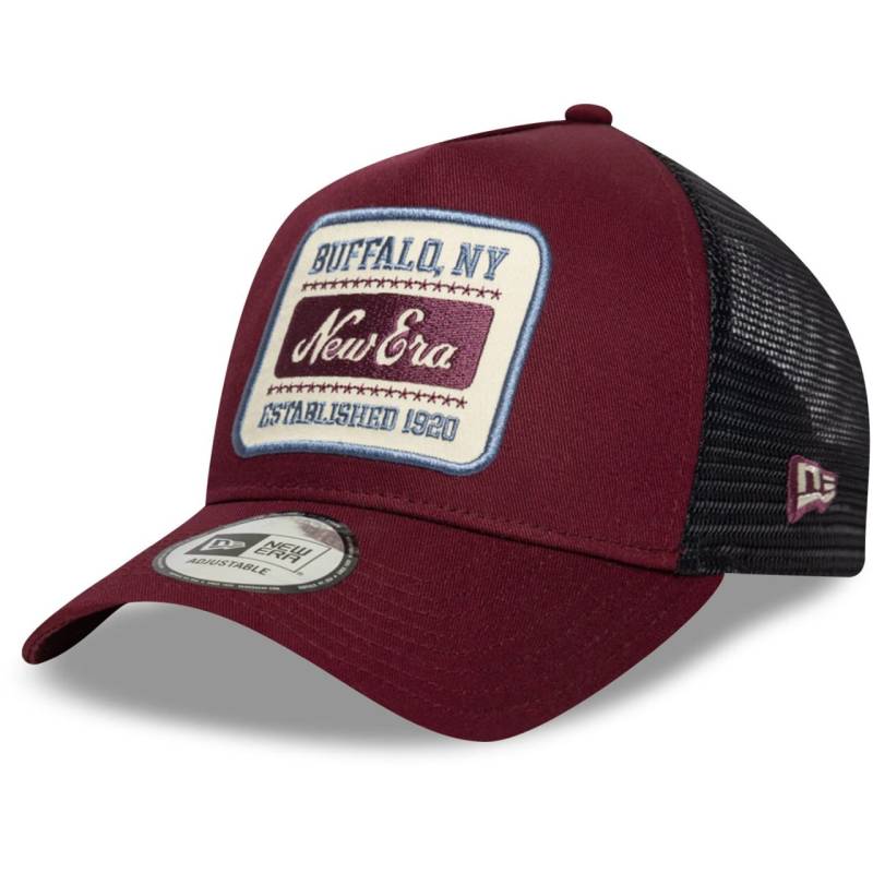 New Era A-Frame Mesh Trucker Cap - BRAND PATCH rubin von New Era
