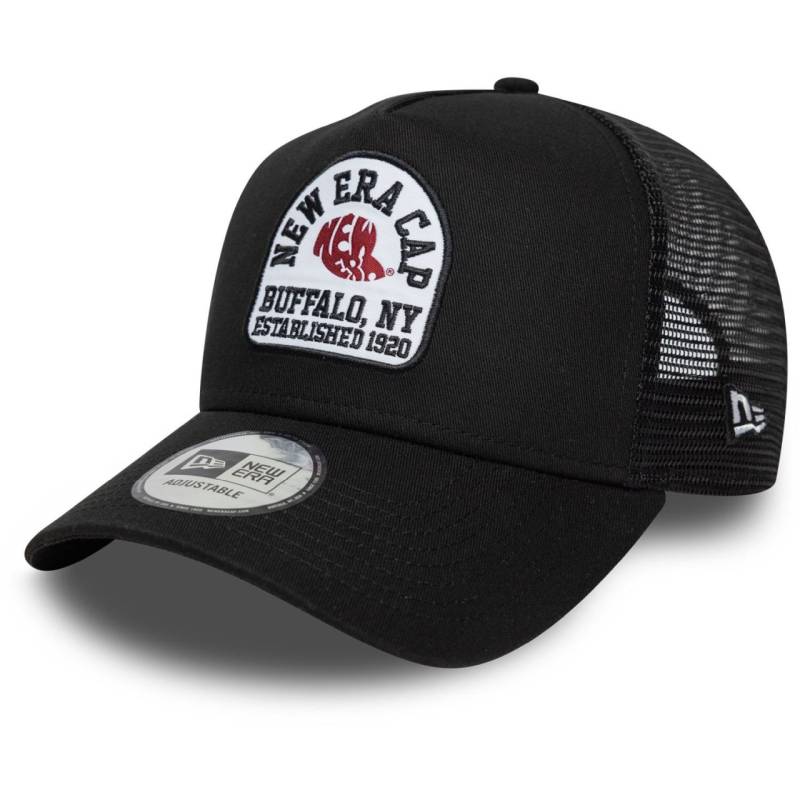 New Era A-Frame Mesh Trucker Cap - BRAND PATCH schwarz von New Era