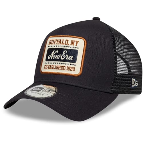New Era A-Frame Mesh Trucker Cap - Brand Patch Navy von New Era