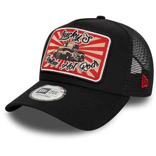 New Era A-Frame Mesh Trucker Cap - HOT Rod schwarz von New Era