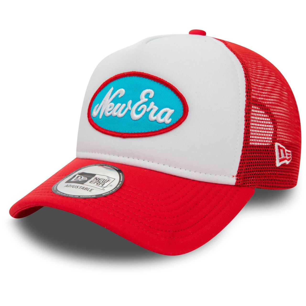 New Era A-Frame Trucker Cap - BRAND PATCH rot von New Era