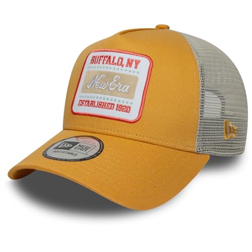 New Era A-Frame Trucker Cap - Brand Patch Gold von New Era