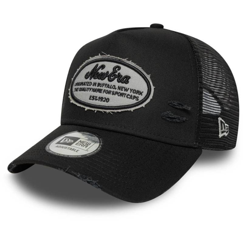 New Era A-Frame Trucker Cap - DISTRESSED PATCH Vintage von New Era