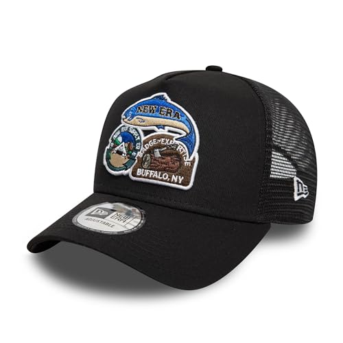 New Era A-Frame Trucker Cap Outdoor Patch Schwarz - One-Size von New Era