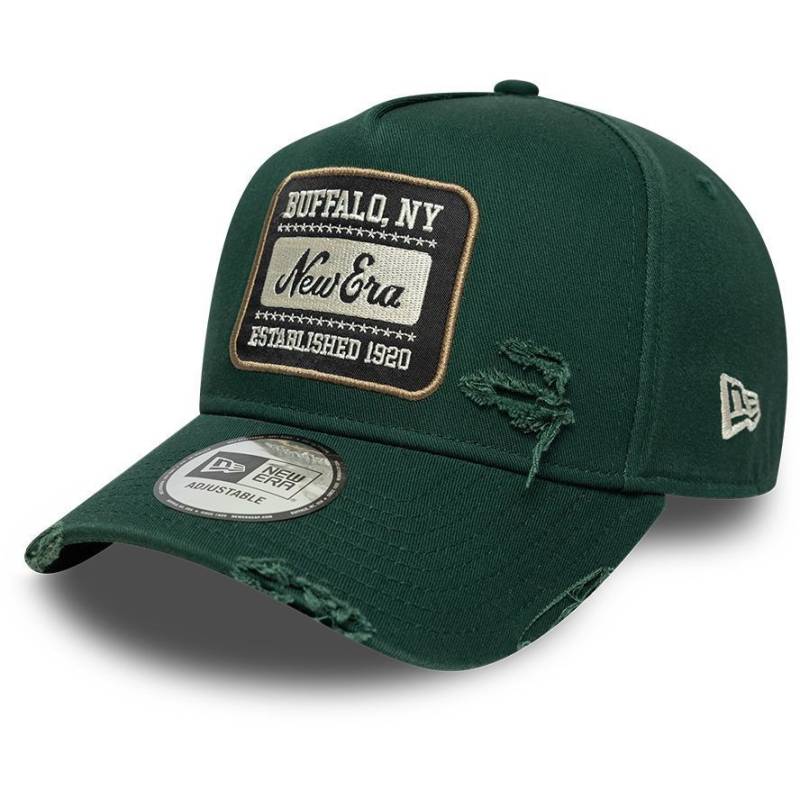 New Era A-Frame Trucker Cap - PATCH WASH dark green von New Era