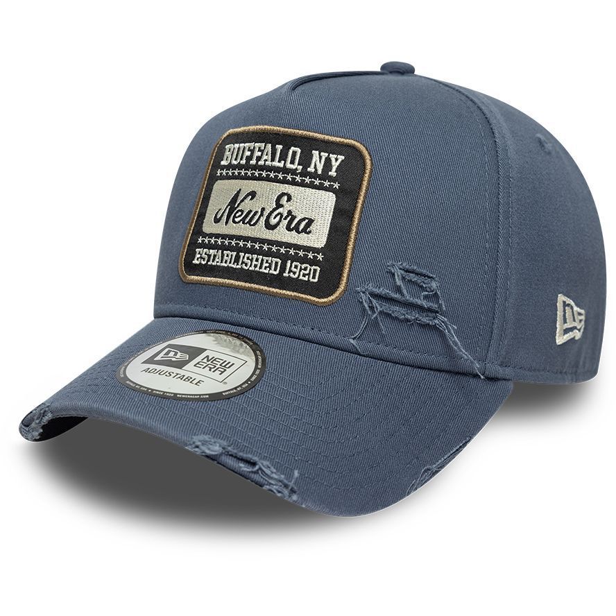 New Era A-Frame Trucker Cap - PATCH WASH navy von New Era