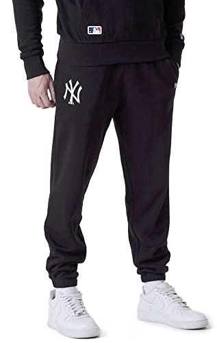 A NEW ERA Herren MLB Team Logo Jogger Neyyan Blkwhi Jogginghose, schwarz, XL von New Era