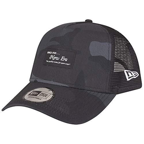 New Era Adjustable A-Frame Trucker Cap - Brand Patch Dark von New Era