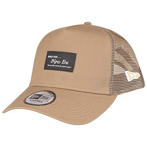 New Era Adjustable A-Frame Trucker Cap - Brand Patch beige von New Era