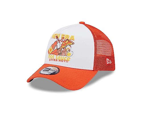 New Era Hot Sauce NE Food White Orange 9Forty A-Frame Trucker Cap - One-Size von New Era