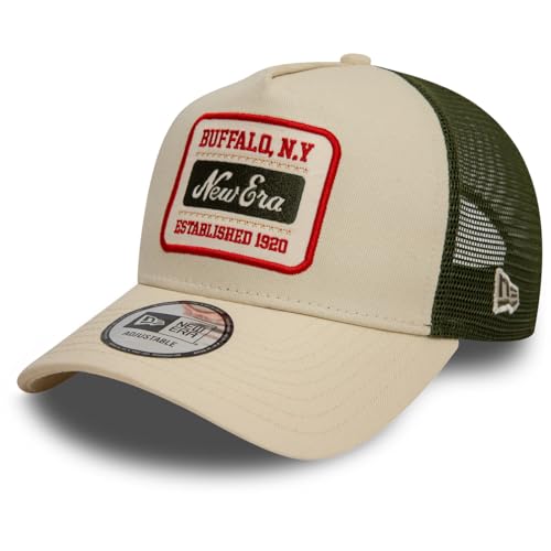 New Era Adjustable Trucker Cap - Brand Patch beige von New Era