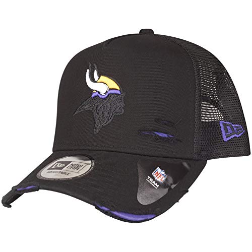 New Era Adjustable Trucker Cap Distressed Minnesota Vikings von New Era