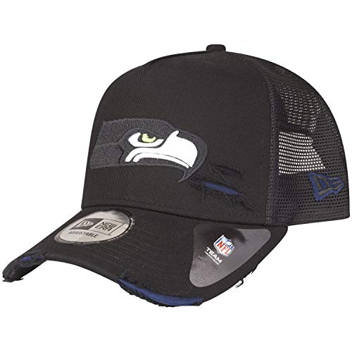 New Era Adjustable Trucker Cap Distressed Seattle Seahawks von New Era
