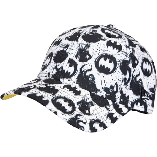 New Era Allover Print Batman 9forty Kids Cap (DE/NL/SE/PL, Alter, 2 Jahre, 6 Jahre, White) von New Era