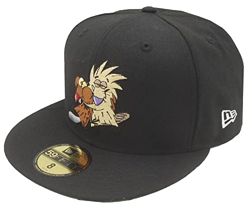 New Era Angry Beavers Black 59fifty Fitted Cap Limited Edition(7 7I8-62,5cm,Black) von New Era