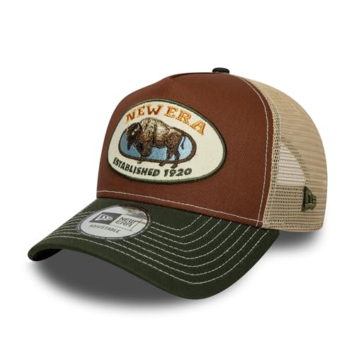 New Era Animal Patch Trucker Adjustable Cap NE Logo Mehrfarbig, Size:OneSize von New Era