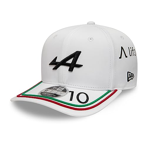 New Era Apline F1 Team Pierre Gasly Special Edition Italian Monza Grand Prix Snapback Baseball Cap Unisex Weiß Offizielles Merchandise (M/L), weiß, M/L von New Era