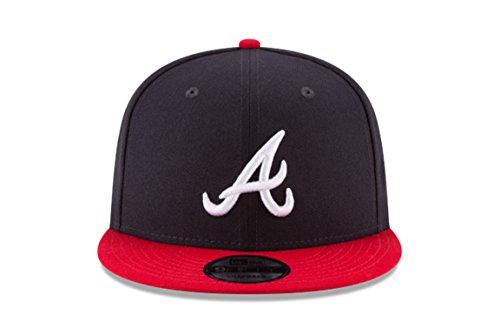 New Era Atlanta Braves Basic Logo MLB Snapback Cap Navy-Rot, One Size von New Era