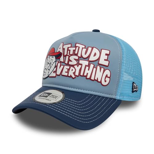 New Era Attitude is Everything A-Frame Trucker Cap Blau - One-Size von New Era