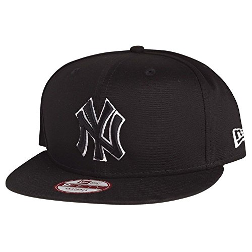 New Era BLK WHT Basic Snapback - NY Yankees - Black, Size:S/M von New Era