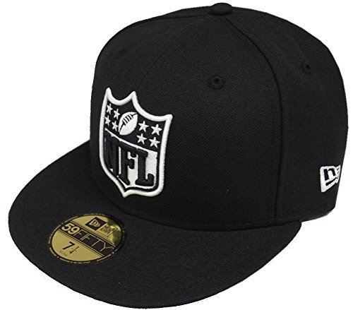 New Era Baseball Cap 59FIFTY NFL Logo Cap Black White Gr. 7 von New Era