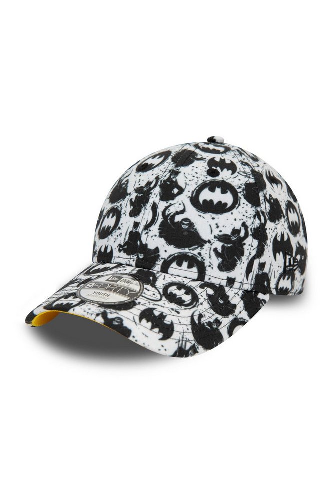 New Era Baseball Cap Batman All Over Print Weiß Verstellbare 9Forty Cap für Kinder New Era (1-St) von New Era