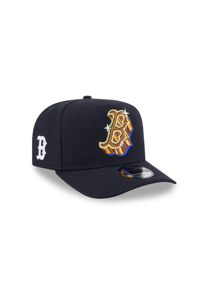 New Era Baseball Cap Boston Red Sox New Era Emblem 9Fifty A-Frame Snapback Cap Marineblau (1-St) von New Era