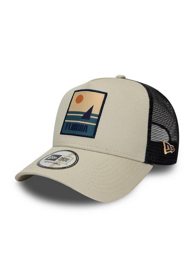 New Era Baseball Cap Florida Location Patch Stone A-Frame Adjustable Trucker Cap New Era (1-St) von New Era
