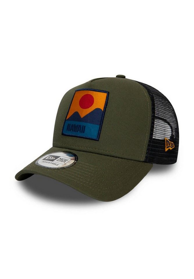 New Era Baseball Cap Hawaii Summer Patch Brown A-Frame Adjustable Trucker Cap New Era (1-St) von New Era