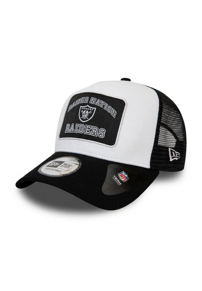 New Era Baseball Cap Las Vegas Raiders NFL Graphic Patch White Black A-Frame Adjustable Tru (1-St) von New Era