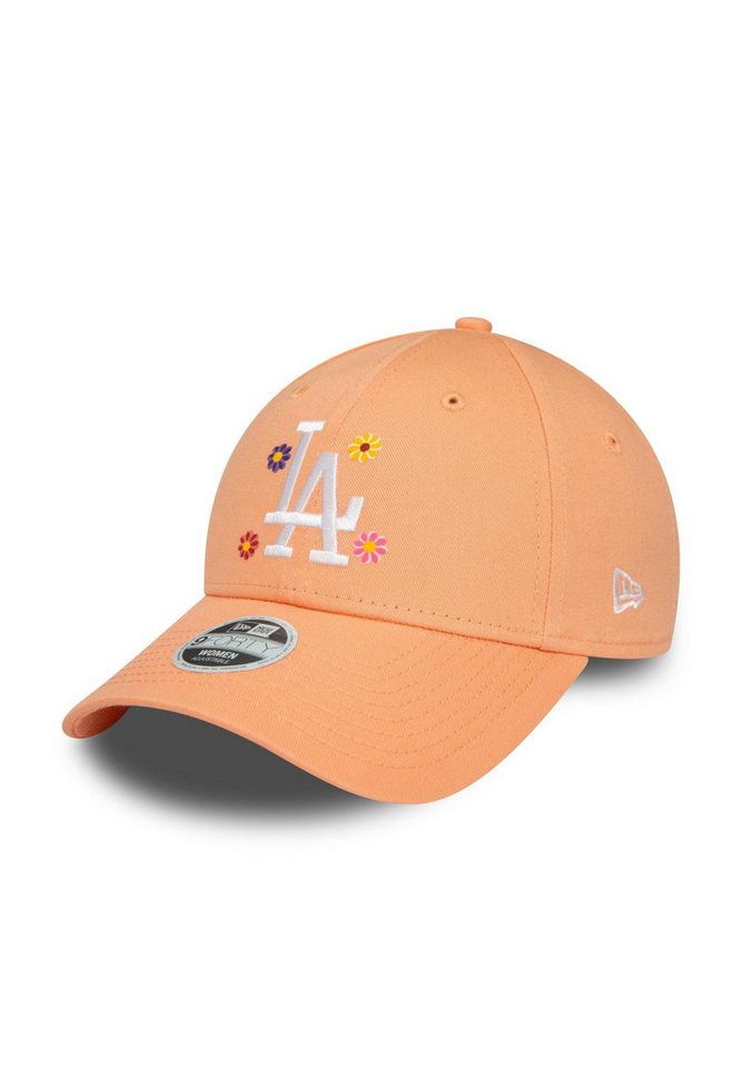 New Era Baseball Cap Los Angeles Dodgers MLB Flower Apricot 9Forty Verstellbare Damen Cap N (1-St) von New Era