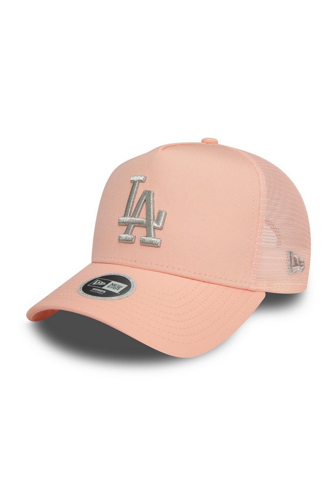 New Era Baseball Cap Los Angeles Dodgers MLB Metallic Logo Rosa Verstellbare A-Frame Damen (1-St) von New Era