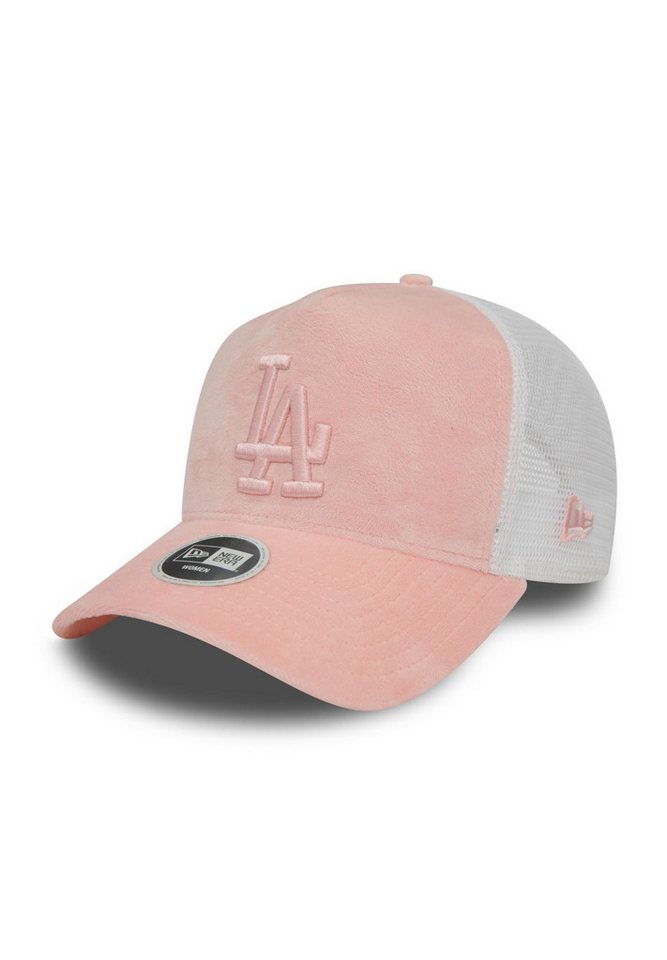 New Era Baseball Cap Los Angeles Dodgers MLB Velours Rosa Weiß Verstellbare A-Frame Damen T (1-St) von New Era
