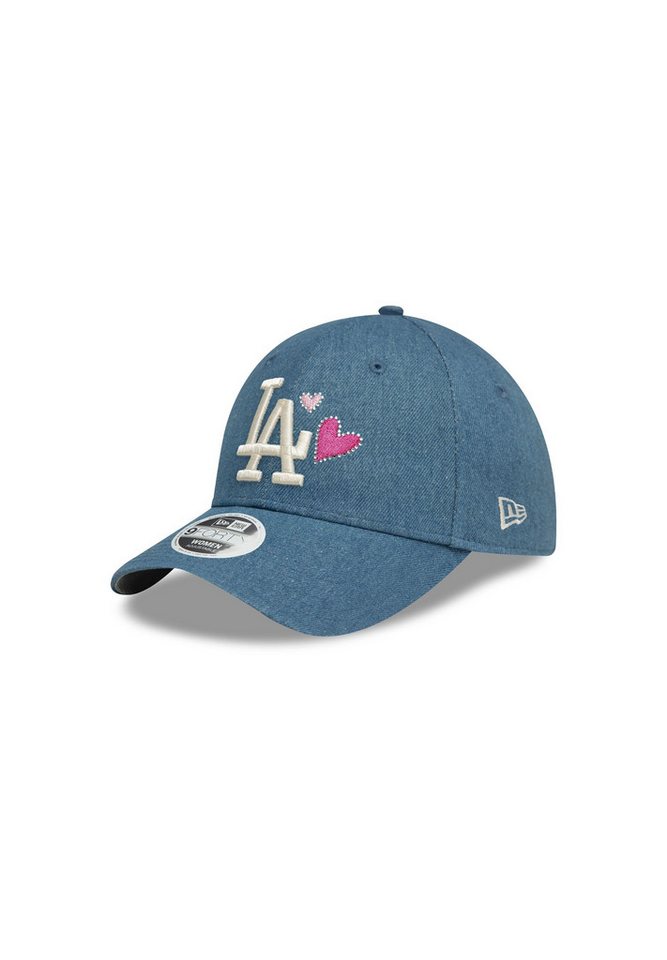 New Era Baseball Cap Los Angeles Dodgers MLB Womens Denim Icon Blau 9Forty Verstellbare Dam (1-St) von New Era