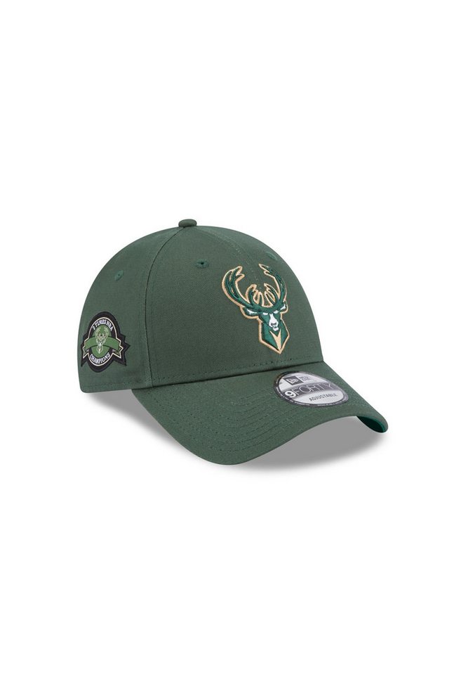 New Era Baseball Cap Milwaukee Bucks NBA Team Side Patch Green 9Forty Adjustable Cap New Er (1-St) von New Era