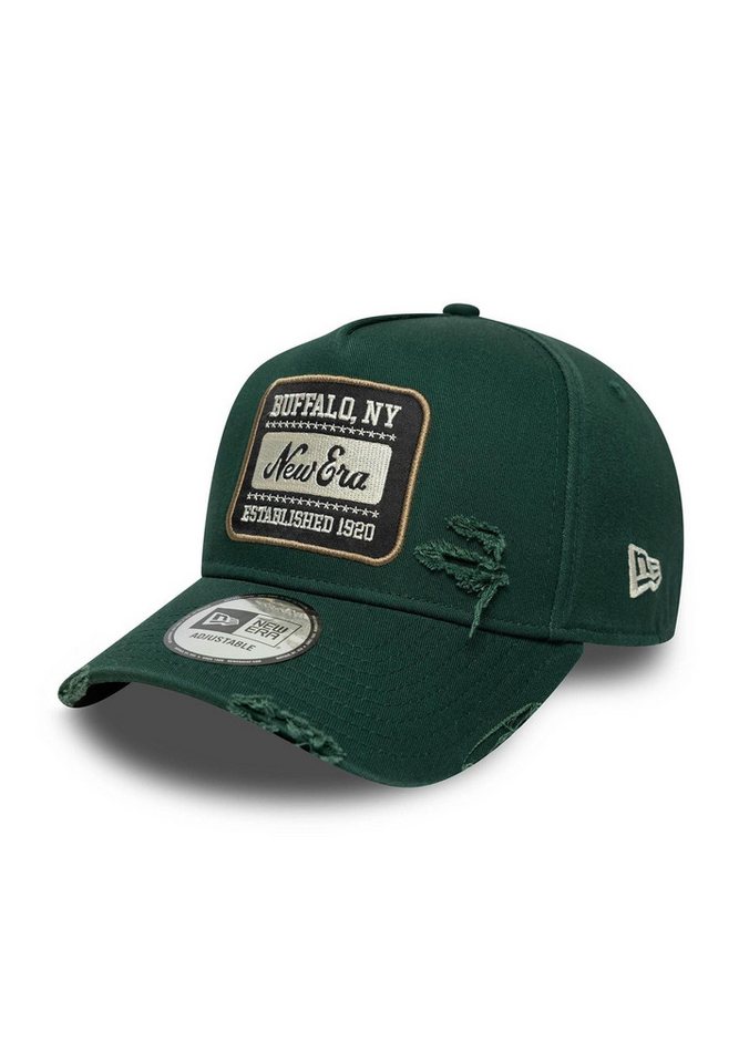 New Era Baseball Cap New Era Patch Distressed 9Forty E-Frame Cap Dunkelgrün (1-St) von New Era