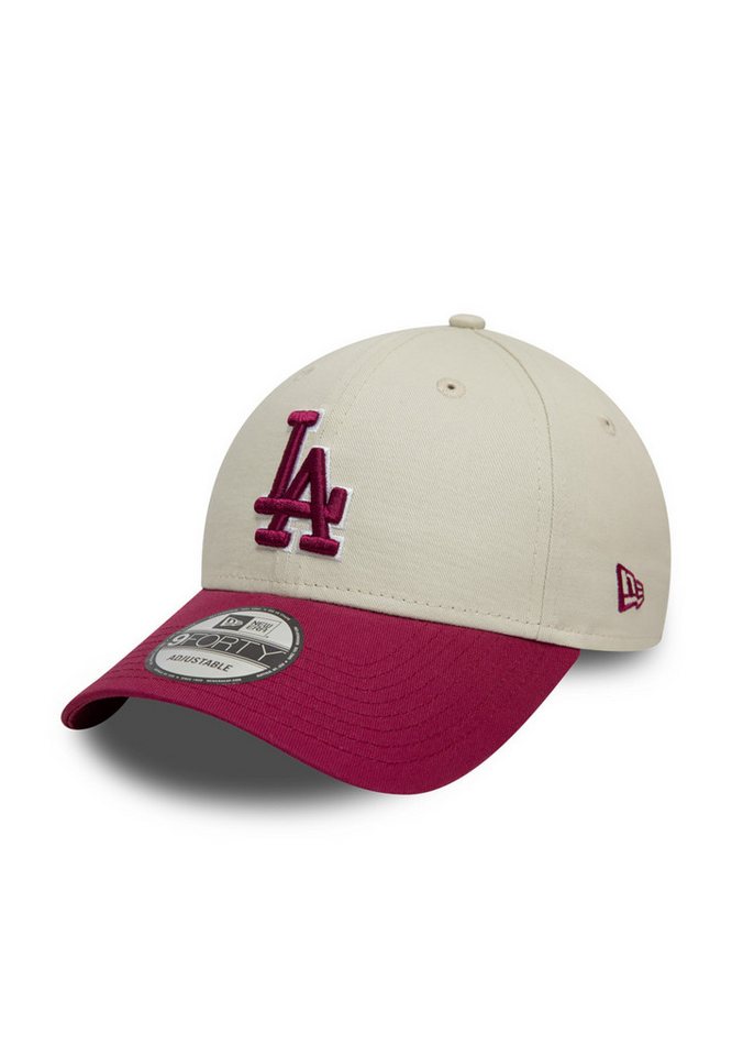 New Era Baseball Cap New Era WS Patch 9Forty Adjustable Cap LA DODGERS Beige Rot von New Era