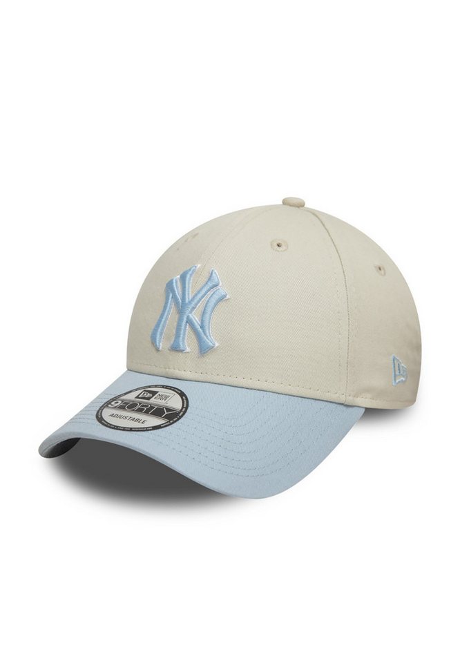 New Era Baseball Cap New Era WS Patch 9Forty Adjustable Cap NY YANKEES Beige Hellblau von New Era