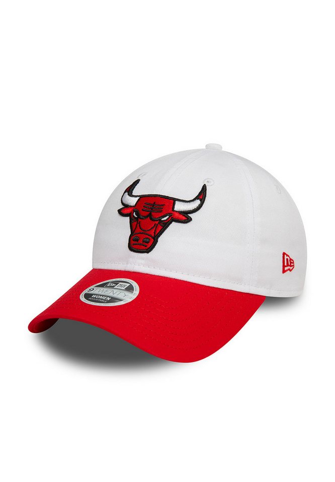 New Era Baseball Cap New Era Wmns NBA 9Twenty Adjustable Damen Cap CHICAGO BULLS Weiß Rot von New Era
