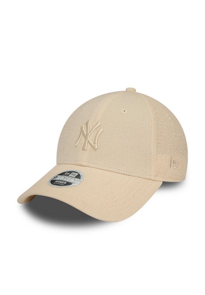 New Era Baseball Cap New York Yankees MLB Bubble Stitch Hellbeige 9Forty Verstellbare Damen (1-St) von New Era