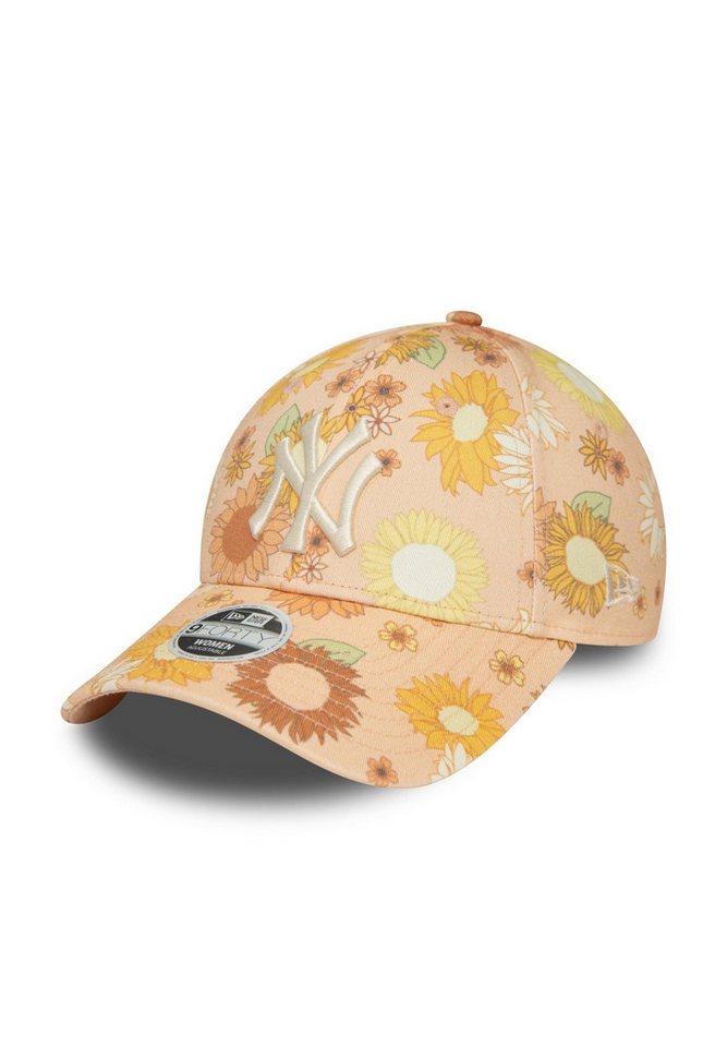 New Era Baseball Cap New York Yankees MLB Floral Apricot 9Forty Verstellbare Damen Cap New (1-St) von New Era